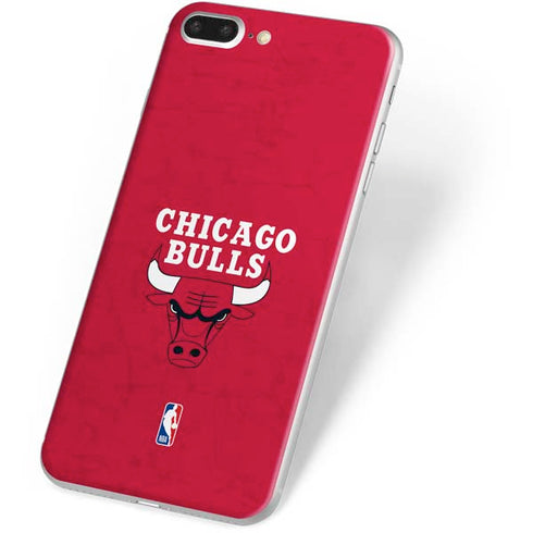 NBA Chicago Bulls Red Distressed iPhone 8 Plus Skin